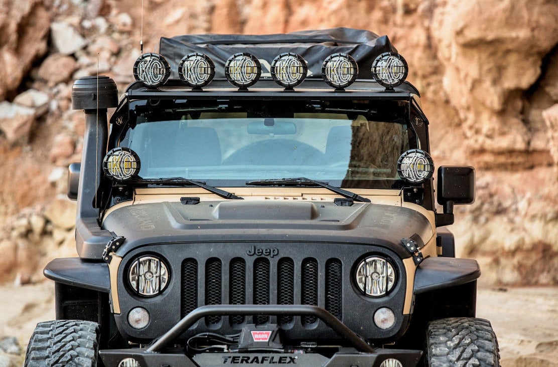 KC HiLiTES 50" Overhead Xross Bar Light Mount for 0718 Jeep Wrangler